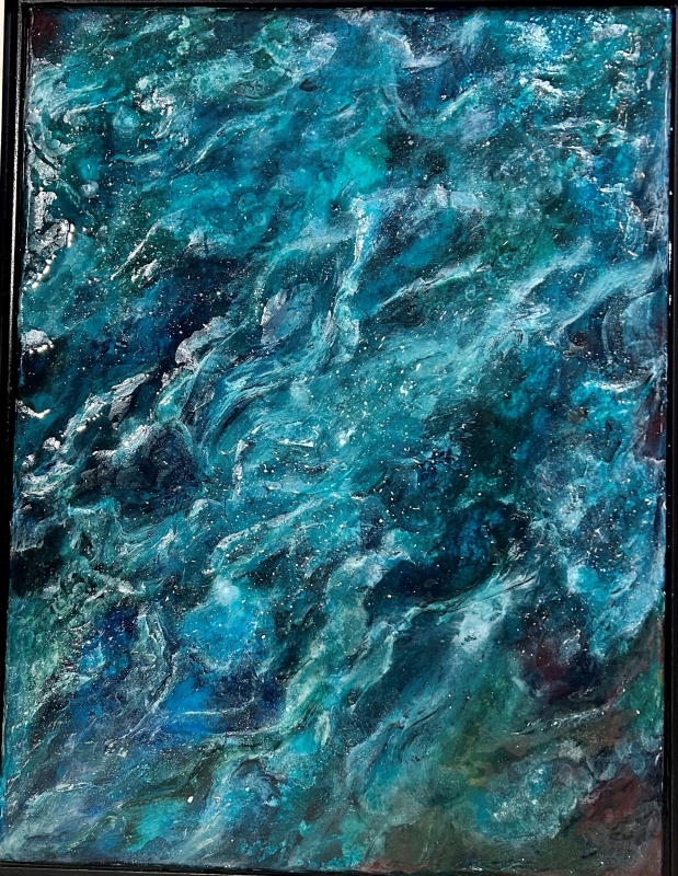Barton Springs at Night by artist Lily Tanzer